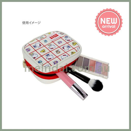 SANRIO | Hello Kitty Square Cosmetic Pouch 130×120×60mm (Vintage Retro)