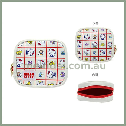 SANRIO | Hello Kitty Square Cosmetic Pouch 130×120×60mm (Vintage Retro)