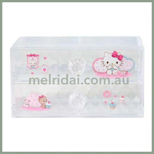 SANRIO | Hello Kitty Stacking Chest Drawer 163×93×90mm (Relaxing)
