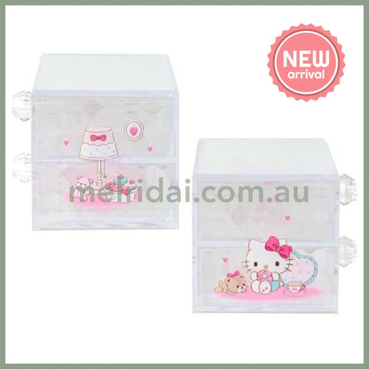 SANRIO | Hello Kitty Stacking Chest Drawer 163×93×90mm (Relaxing)