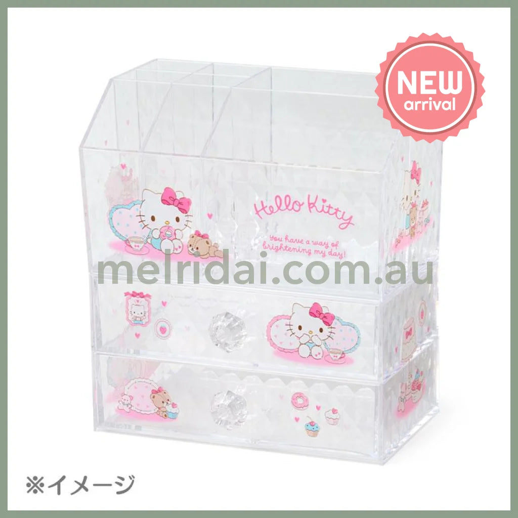 SANRIO | Hello Kitty Stacking Chest Drawer 163×93×90mm (Relaxing)