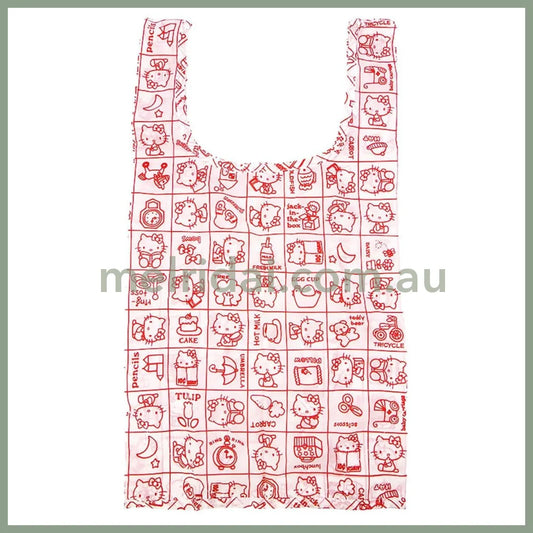 SANRIO | Hello Kitty Standing Plush Eco Bag & Bag Charm 80x110x150mm (Classic Retro)