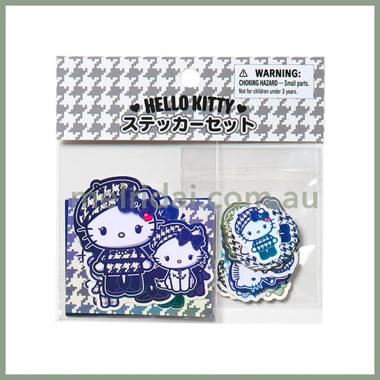 SANRIO | Hello Kitty Sticker 24pcs 100×3×105mm (Monochrome Girly Twin Coordinate)