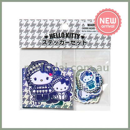 SANRIO | Hello Kitty Sticker 24pcs 100×3×105mm (Monochrome Girly Twin Coordinate)
