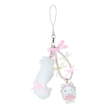 SANRIO | Hello Kitty Phone Strap 18.2 x 9.8 x 2.2cm (White Cat Ballerina)