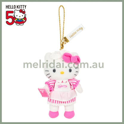 SANRIO | Hello Kitty Style up Long Leg Mascot Holder / Plush Keychain / Bag Charm 15×7×17cm (50th Anniversary Hello
