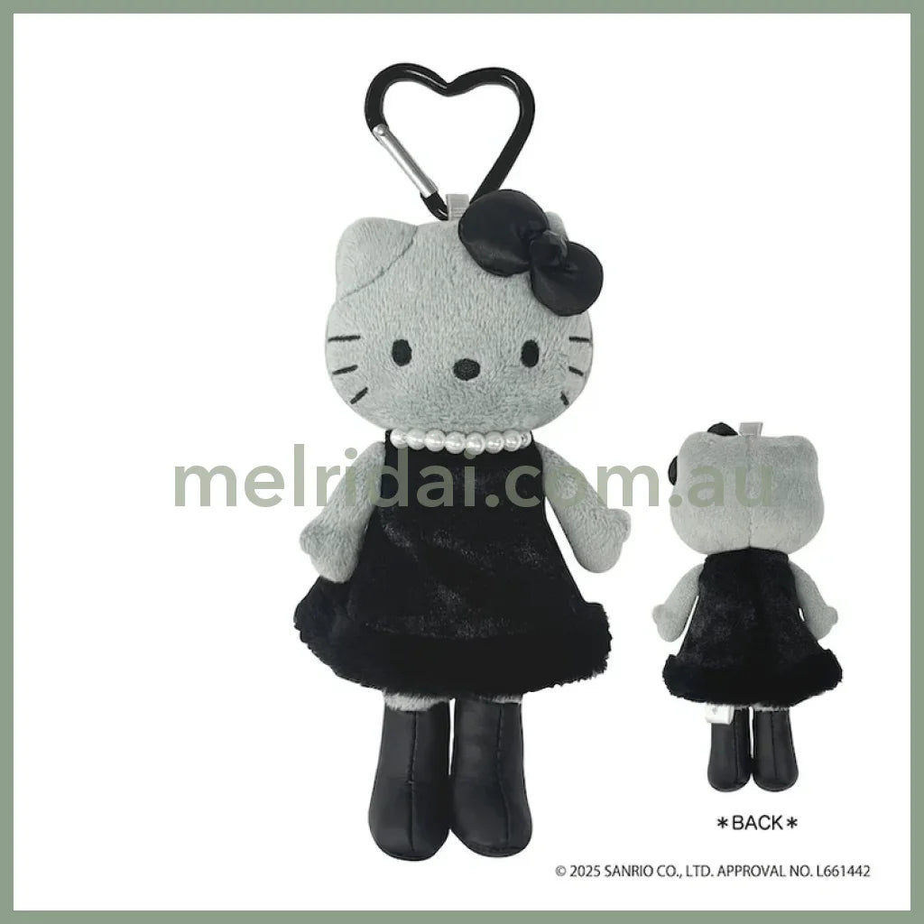 SANRIO | Hello Kitty Style Up Plush Keychain Bag Charm Mascot Holder 90x40x150mm (Grey Angel)