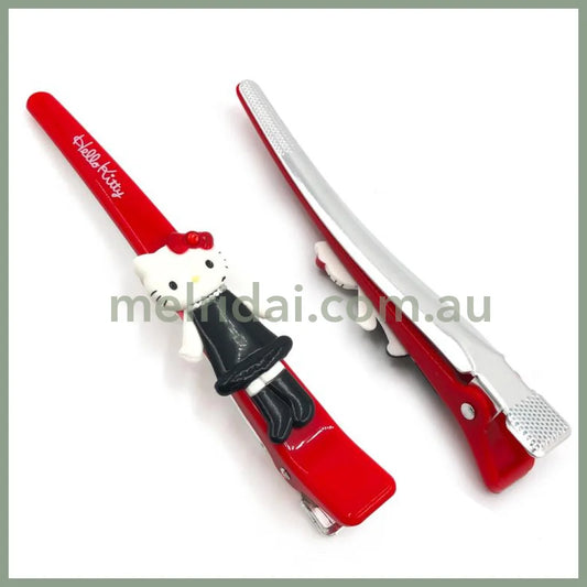 SANRIO | Hello Kitty Style-up Long Legged Duckbill Long Hair Clip 180×60×25mm (Red)