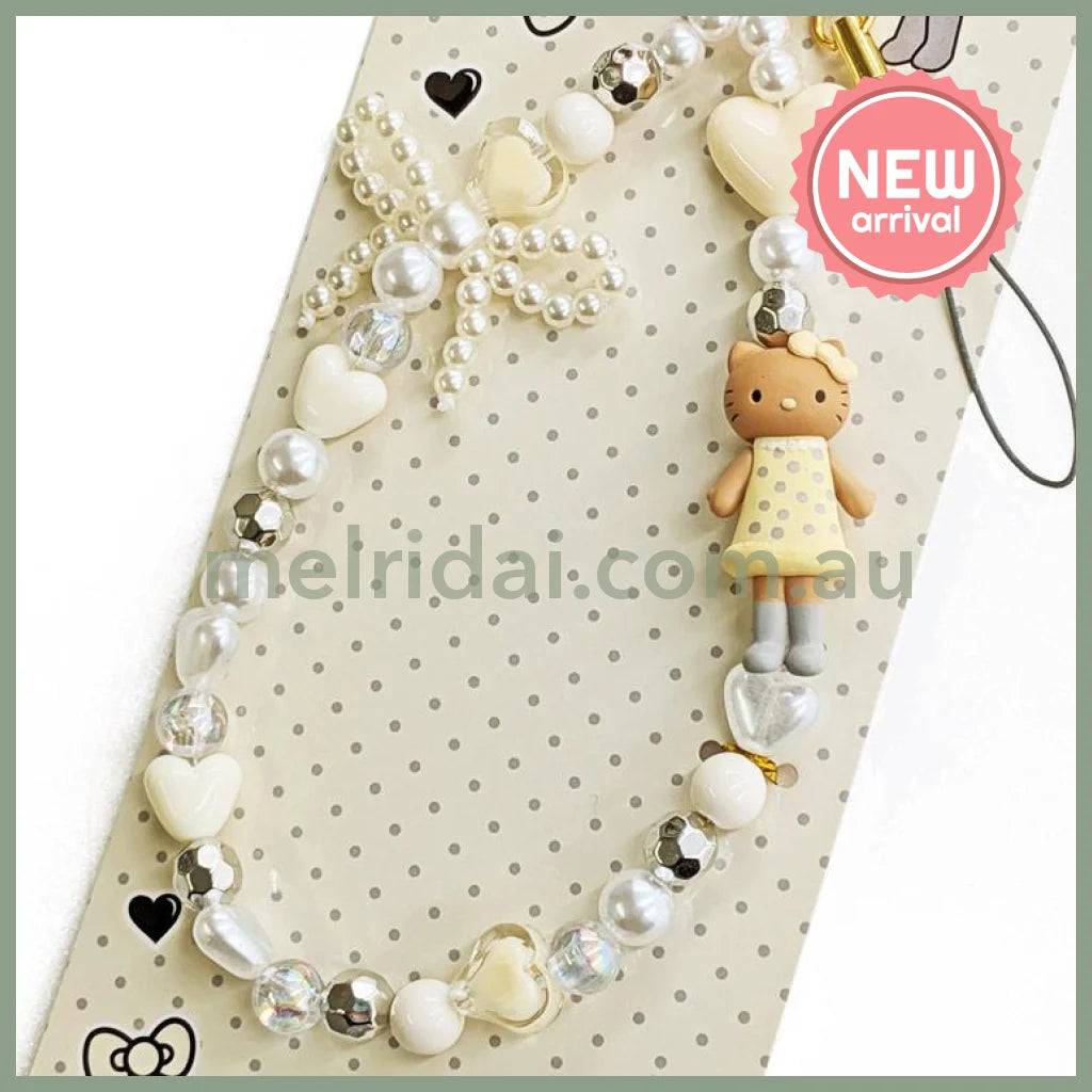 SANRIO | Hello Kitty Style-up Long Legged Phone Strap 124×72×11mm (Gray)