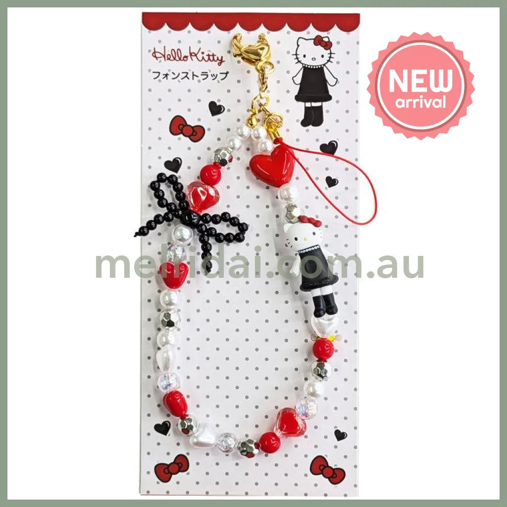 SANRIO | Hello Kitty Style-up Long Legged Phone Strap 124×72×11mm (Red)