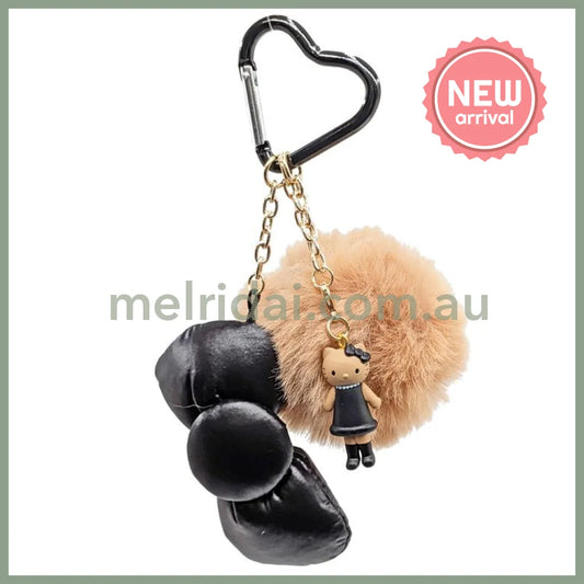 SANRIO | Hello Kitty Style-up Long Legged Ribbon Strap KT74-01 142×95×50mm (Black)