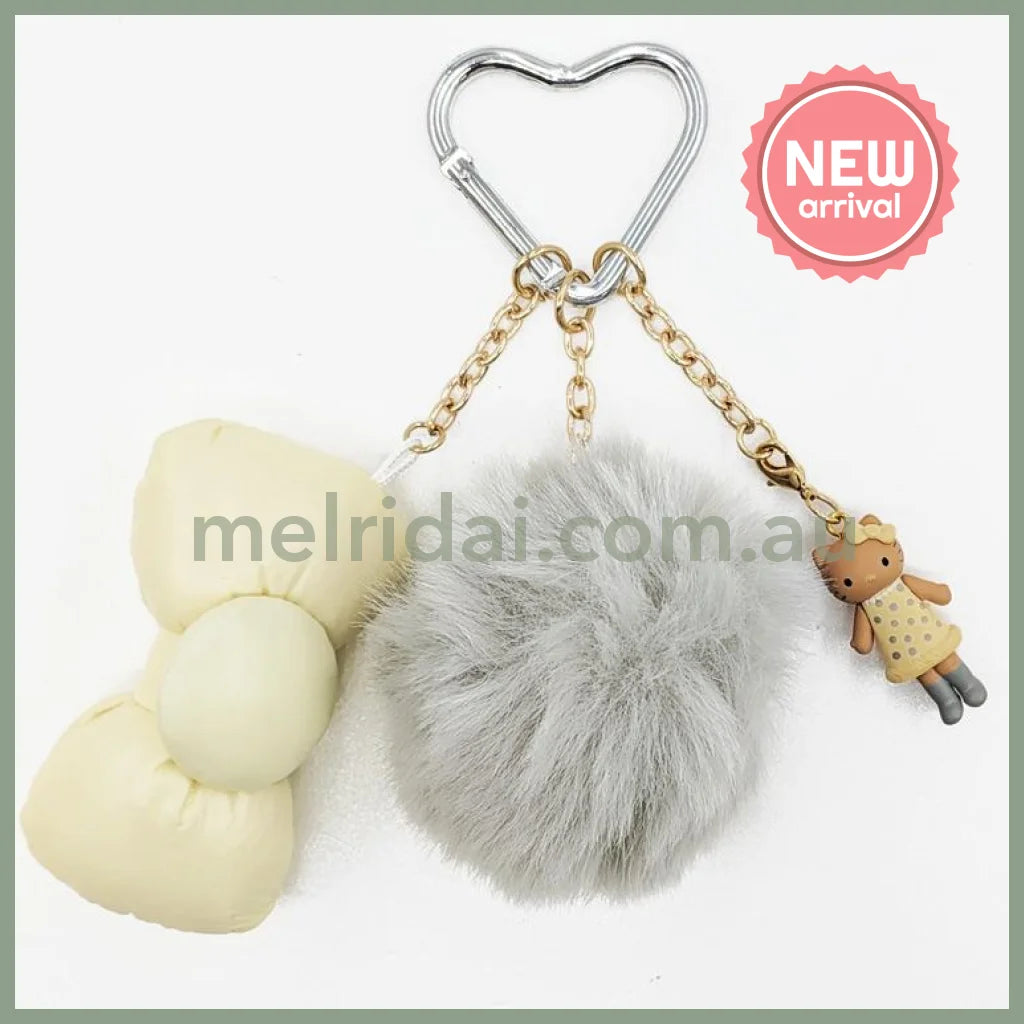 SANRIO | Hello Kitty Style-up Long Legged Ribbon Strap KT74-01 142×95×50mm (Gray)