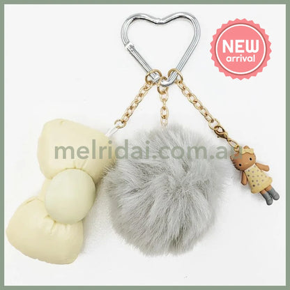 SANRIO | Hello Kitty Style-up Long Legged Ribbon Strap KT74-01 142×95×50mm (Gray)