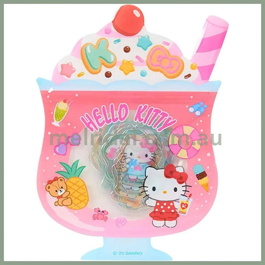 SANRIO | Hello Kitty Summer Stickers with Zipper Case 12.4 x 8.9 x 1cm (Cream Soda)