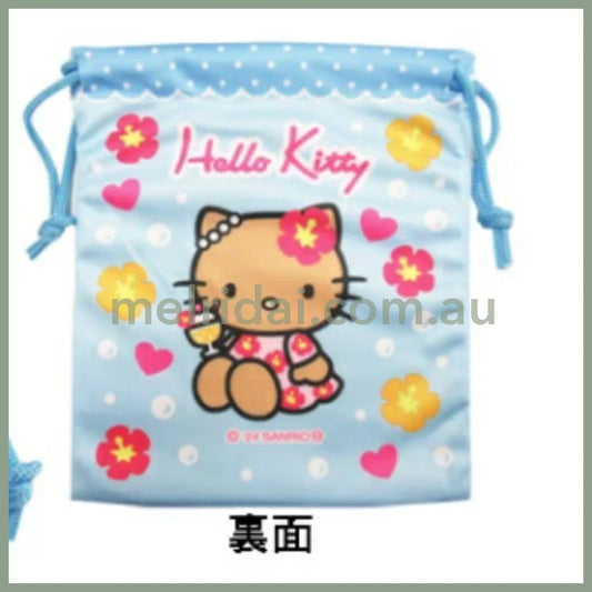 SANRIO | Hello Kitty Tan Drawstring Bag 200×165×5mm (Gogo Gal Collection)