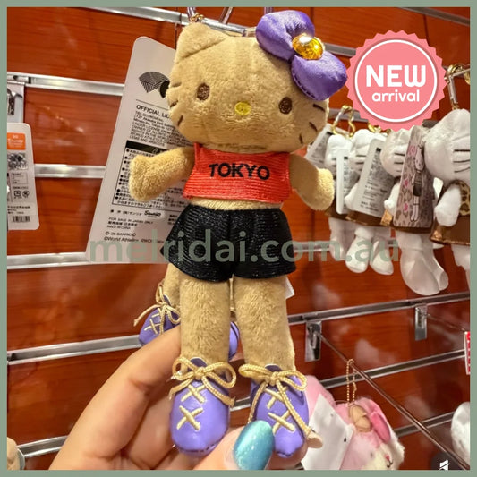 SANRIO | Hello Kitty Tanned Long Leg Style Up Mascot Holder Plush Keychain (World Sthletics Championships Tokyo 2025)