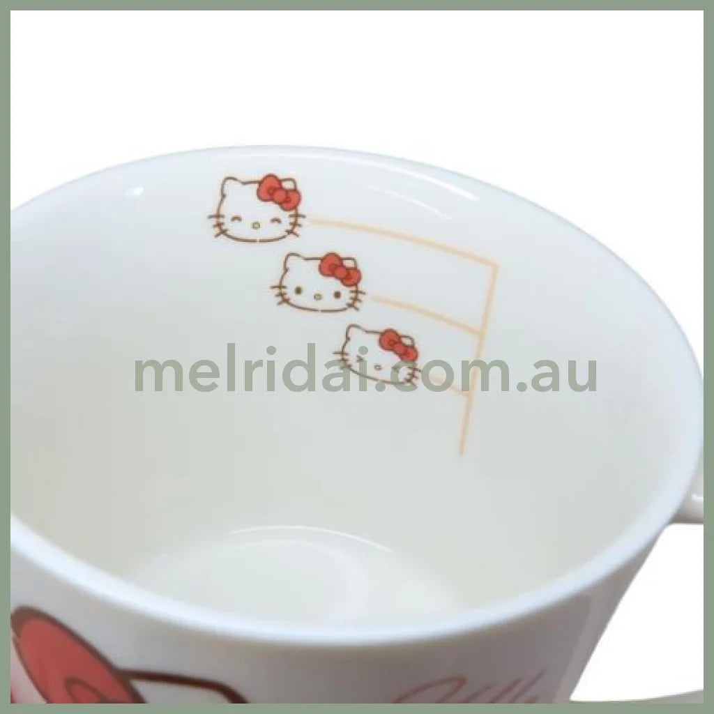 SANRIO | Hello Kitty & Tiny Chum Ceramic Mug Cup can be used in the microwave and dishwasher 80×Φ88mm (Milk Balloon)