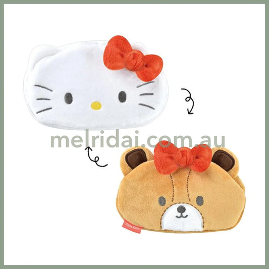 SANRIO | Hello Kitty & Tiny Chum Double Sided Reversible Makeup Pouch Pen/Pencil Case W150×H140×D45mm
