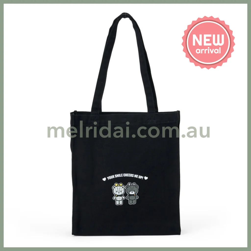 SANRIO | Hello Kitty Tote Bag 320×80×370mm (Monochrome Girly Twin Coordinate)