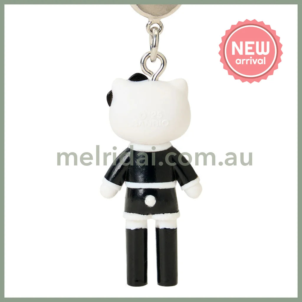 SANRIO | Hello Kitty Tweed Style Elegant Outing Strap Phone Charm 26×12×40mm (Sanrio Closet Collection)
