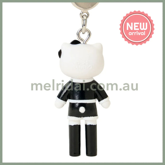 SANRIO | Hello Kitty Tweed Style Elegant Outing Strap Phone Charm 26×12×40mm (Sanrio Closet Collection)