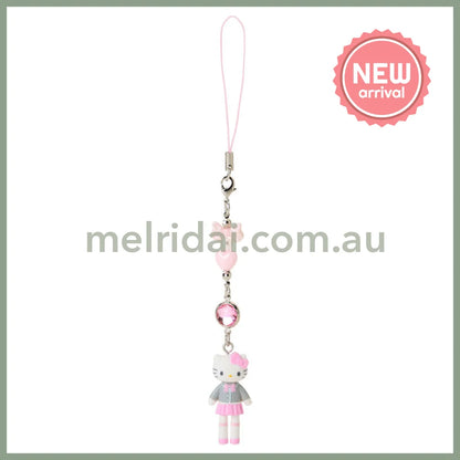 SANRIO | Hello Kitty Uniform Style Blazer Pleated Skirt Strap Phone Charm 26×12×40mm (Sanrio Closet Collection)