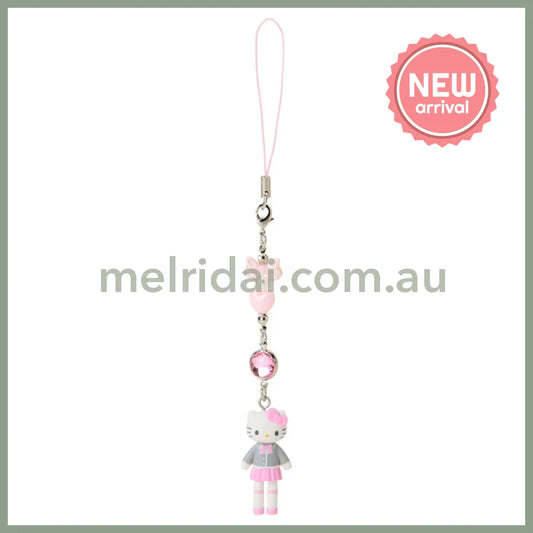 SANRIO | Hello Kitty Uniform Style Blazer Pleated Skirt Strap Phone Charm 26×12×40mm (Sanrio Closet Collection)