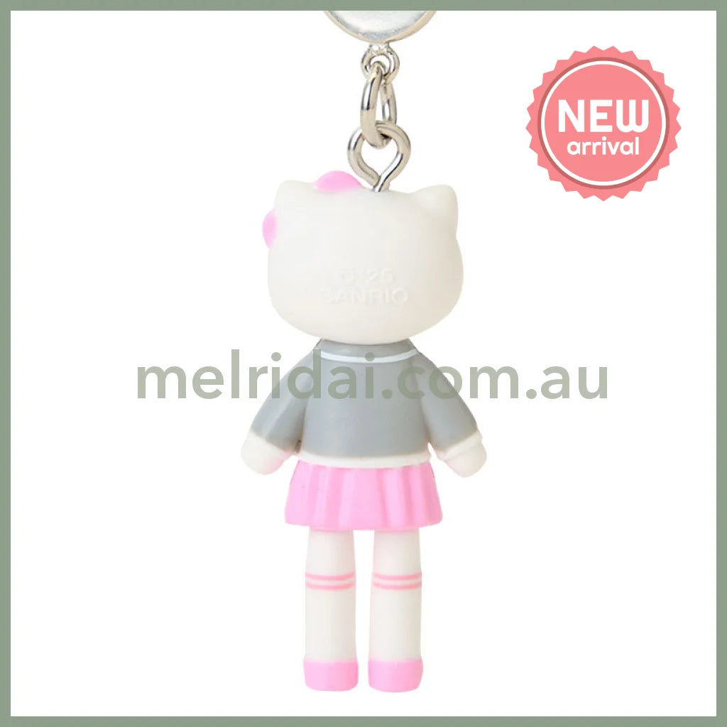 SANRIO | Hello Kitty Uniform Style Blazer Pleated Skirt Strap Phone Charm 26×12×40mm (Sanrio Closet Collection)
