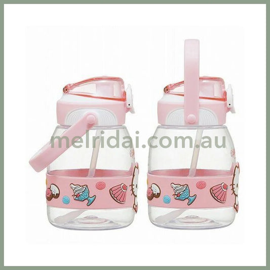 Sanrio | Hello Kitty Water Bottle With Shoulder Strap 1200Ml 凯蒂猫 超大容量外带吸管杯 附可拆卸背带 耐温100度 不可用洗碗机