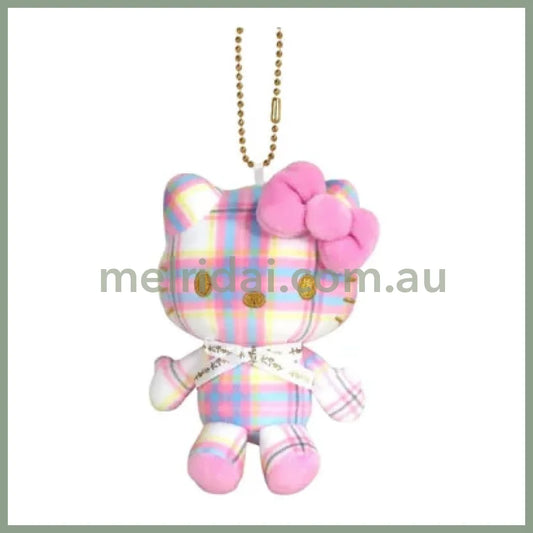 SANRIO | Hello Kitty WH Mascot Holder Plush Keychain 10cm Approx. (50th Anniversary)