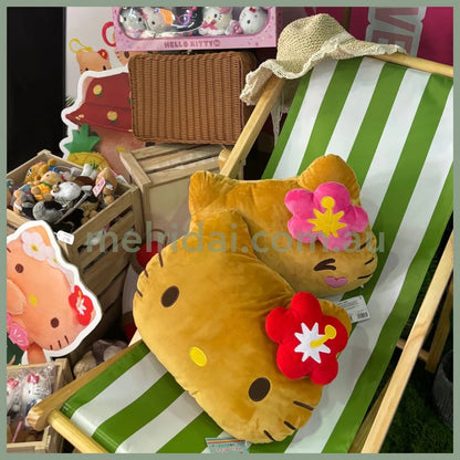 SANRIO | Hello Kitty Wink Die cut Cushion Plush 430×330×110mm (Tan Swimsuit Party)