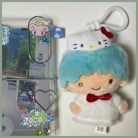 SANRIO | Hello Kitty x Little Twin Stars Kiki Mascot Holder Plush Keychain Keyring 80 x 40 x 120mm