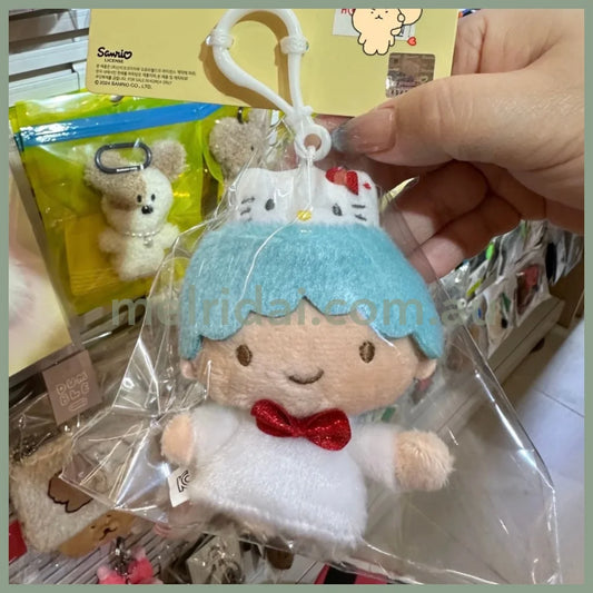 SANRIO | Hello Kitty x Little Twin Stars Kiki Mascot Holder Plush Keychain Keyring 80 x 40 x 120mm