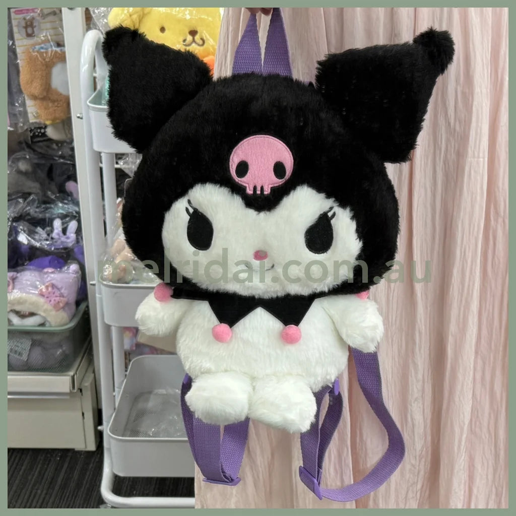 Sanrio | Howahowa Plush Backpack 32Cm×18Cm×28Cm (Kuromi)