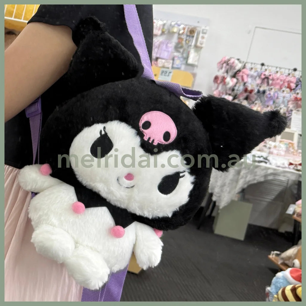Sanrio | Howahowa Plush Backpack 32Cm×18Cm×28Cm (Kuromi)