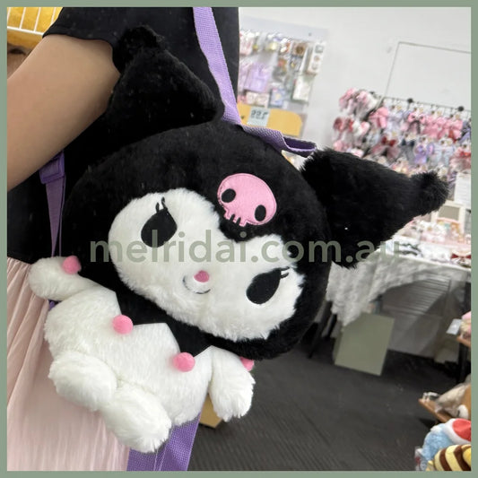 Sanrio | Howahowa Plush Backpack 32Cm×18Cm×28Cm (Kuromi)