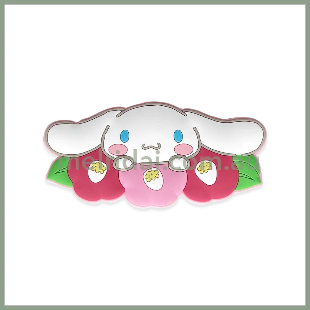 SANRIO | Japanese Seasons Rubber Magnet Cinnamoroll H44xW90×D3ｍｍ (Winter - Camellia)