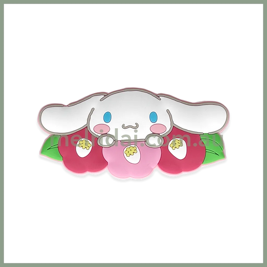 SANRIO | Japanese Seasons Rubber Magnet Cinnamoroll H44xW90×D3ｍｍ (Winter - Camellia)