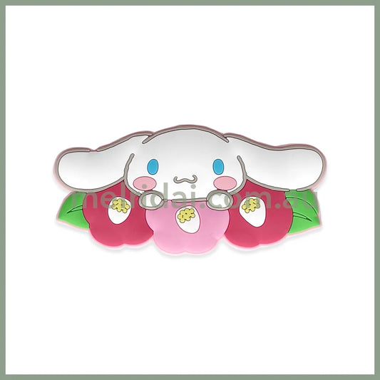 SANRIO | Japanese Seasons Rubber Magnet Cinnamoroll H44xW90×D3ｍｍ (Winter - Camellia)