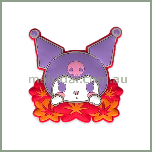 SANRIO | Japanese Seasons Rubber Magnet Kuromi H44xW90×D3ｍｍ (Autumn/Autumn Leaves)