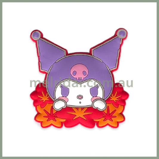 SANRIO | Japanese Seasons Rubber Magnet Kuromi H44xW90×D3ｍｍ (Autumn/Autumn Leaves)