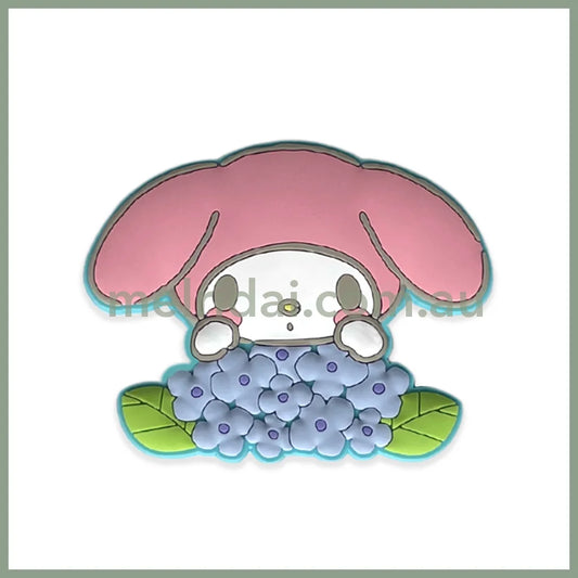 SANRIO | Japanese Seasons Rubber Magnet My Melody H44xW90×D3ｍｍ (Rainy Season - Hydrangea)
