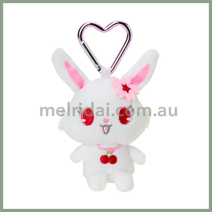 SANRIO | Jewelpet Plush Mini Mascot Holder with Heart Carabiner Bag Charm 6×4×10cm