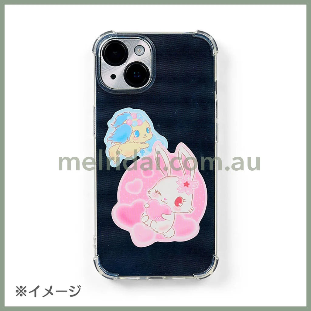 Sanrio | Jewelpet Sticker Set 12×9.5×11Cm (Heisei-Born Character Fluffy Heart)