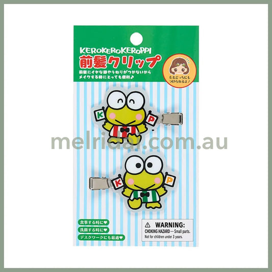 Sanrio | Kerokerokeroppi Front Hair Clips 14.0 X 7.8 1.3Cm (Personal Accessories Forever)
