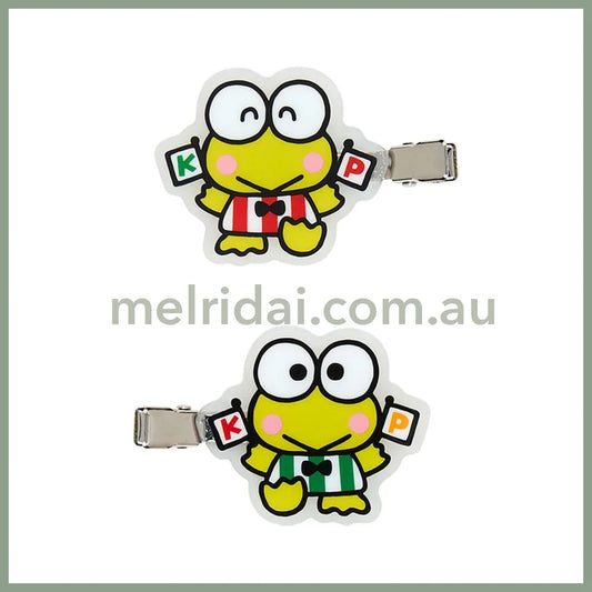 Sanrio | Kerokerokeroppi Front Hair Clips 14.0 X 7.8 1.3Cm (Personal Accessories Forever)