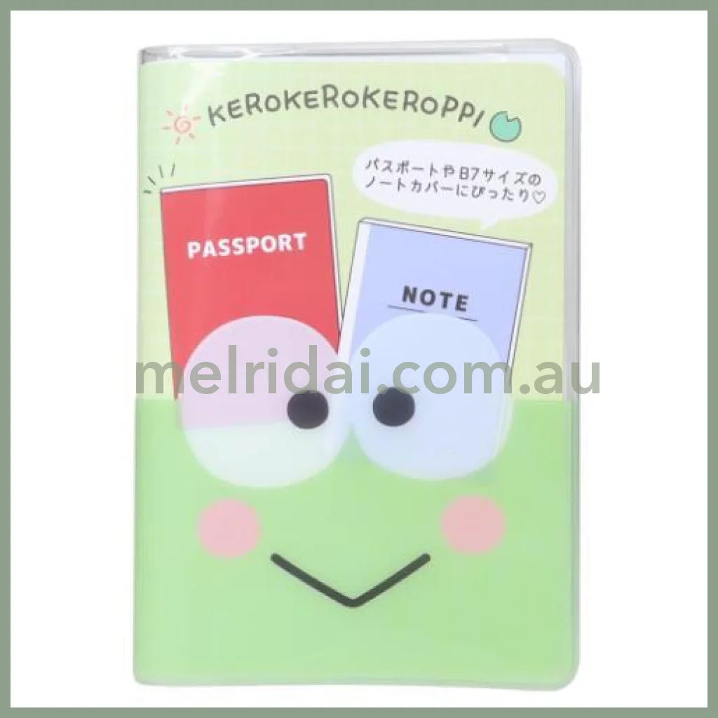 SANRIO | Keroppi B7 Stationery Multi-Case Passport Case Cover with Pocket 136 x 95 x 10cm
