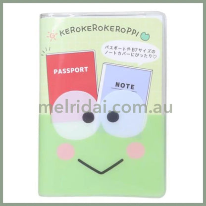 SANRIO | Keroppi B7 Stationery Multi-Case Passport Case Cover with Pocket 136 x 95 x 10cm