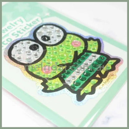 SANRIO | Keroppi Jewelry Deco Sticker 65×73×5mm (Gogo Gal Collection Glitter Face)