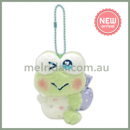 SANRIO | Keroppi Mascot Holder Bag Charm Plush Keychain 90×80×110mm (Dolly Mix Petit)